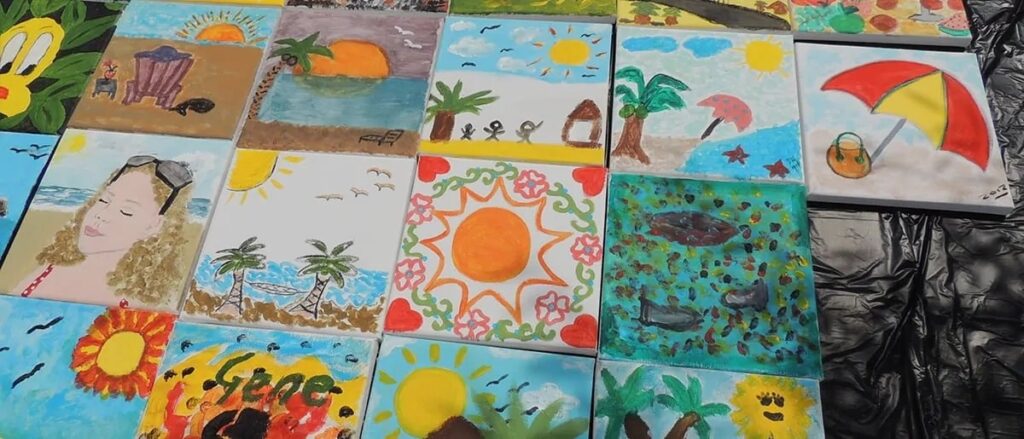 workshop schilderen als vriendenuitje